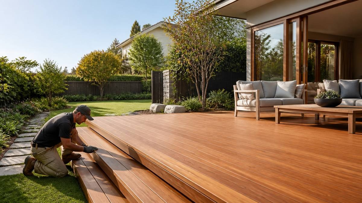 Custom timber decking